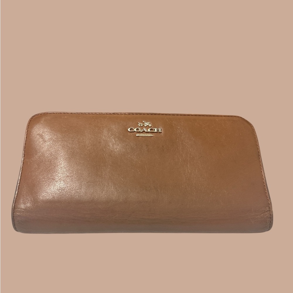 Coach Women's Smooth Leather Skinny Wallet - Picture 6 of 8